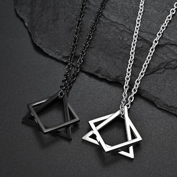 12pcs mens interlocking square triangle alloy pendant necklace popular geometric stacking streetwear c-15, Silver
12pcs mens interlocking square triangle alloy pendant necklace popular geometric stacking streetwear c-15, Silver