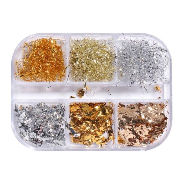 nail art decorations 2 boxes diy glitter foils fashion decorative foil flakes, Silver;gold
nail art decorations 2 boxes diy glitter foils fashion decorative foil flakes, Silver;gold