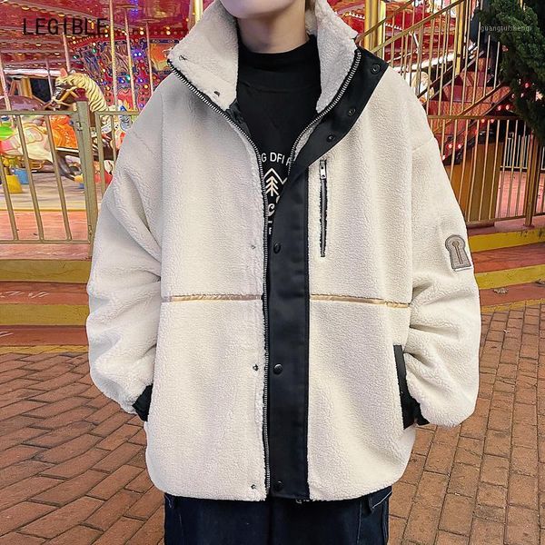 legible thick warm jacket men coat casual loose parka solid winter men's down & parkas, Black
legible thick warm jacket men coat casual loose parka solid winter men's down & parkas, Black
