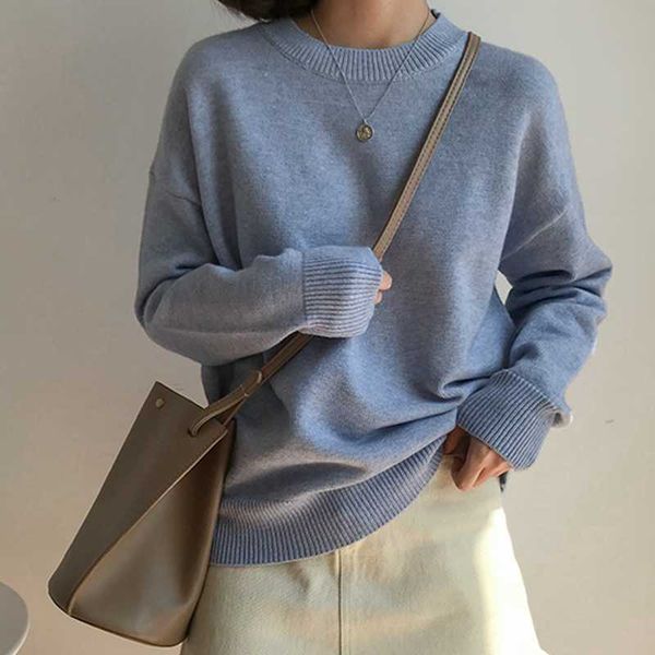 autumn o-neck long sleeve knitted jumpers women sweater casual winter basic female pullovers streetwear 210529, White;black
autumn o-neck long sleeve knitted jumpers women sweater casual winter basic female pullovers streetwear 210529, White;black