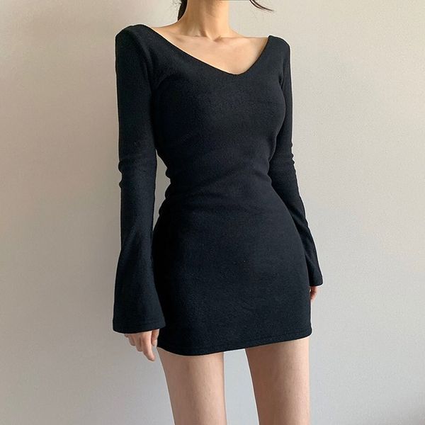 vintage black elegant dress women long sleeve bodycon mini dresses ladies v neck short wrap dress party autumn spring, Black;gray
vintage black elegant dress women long sleeve bodycon mini dresses ladies v neck short wrap dress party autumn spring, Black;gray