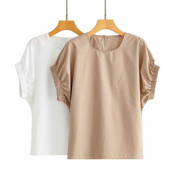 women's polos loose women solid khaki summer shirt puff short sleeve o neck fashion 2021 chic female casual, White
women's polos loose women solid khaki summer shirt puff short sleeve o neck fashion 2021 chic female casual, White