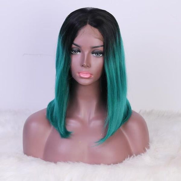 synthetic wigs 14-16'' 180% density short cut bob straight 13*4 lace front wig for ombre green women daily cosplay baby hair, Black
synthetic wigs 14-16'' 180% density short cut bob straight 13*4 lace front wig for ombre green women daily cosplay baby hair, Black