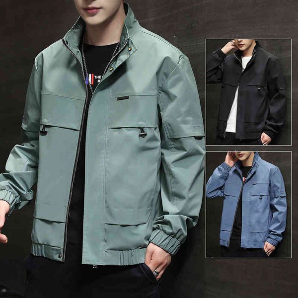 men's coat autumn winter casual trendy baseball suit 2021 new autumn korean trendy work suit et men's wear, Black;brown
men's coat autumn winter casual trendy baseball suit 2021 new autumn korean trendy work suit et men's wear, Black;brown