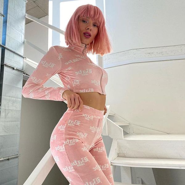 women's two piece pants cute letter print suit set crop high waist flare tracksuit outfits, White
women's two piece pants cute letter print suit set crop high waist flare tracksuit outfits, White