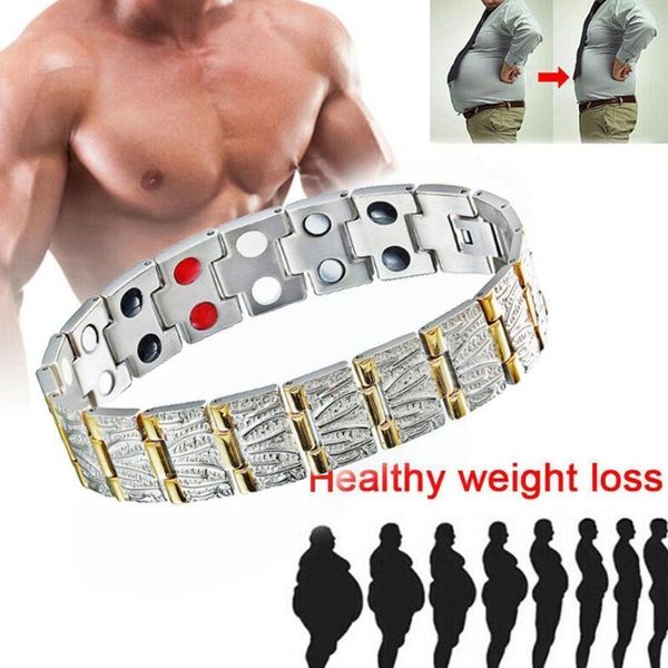 link, chain vintage magnetic bracelet energy stone relieve stress jewelry magnets link metal row men double therapy h6a6, Black
link, chain vintage magnetic bracelet energy stone relieve stress jewelry magnets link metal row men double therapy h6a6, Black