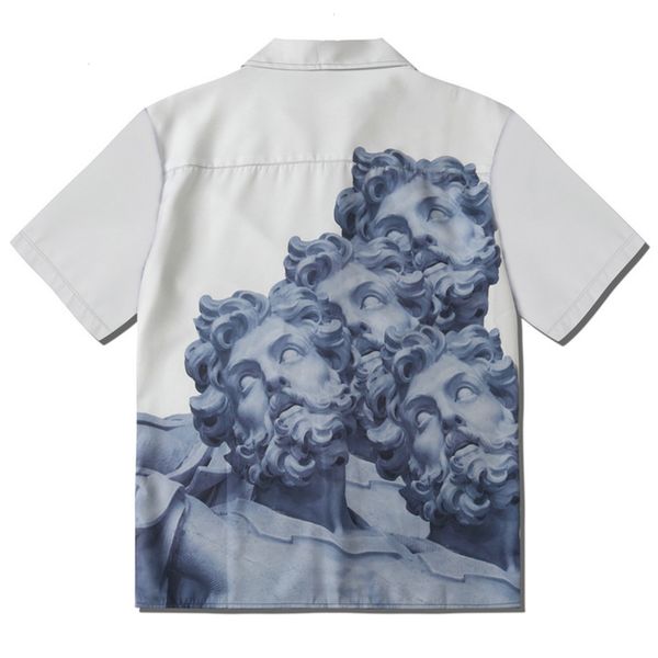 summer 2021 new hip hop sculpture retro shirt men oversized t-shirts turn-down collar short sleeve shirts vintage loose streetwear 4d96, White;black
summer 2021 new hip hop sculpture retro shirt men oversized t-shirts turn-down collar short sleeve shirts vintage loose streetwear 4d96, White;black