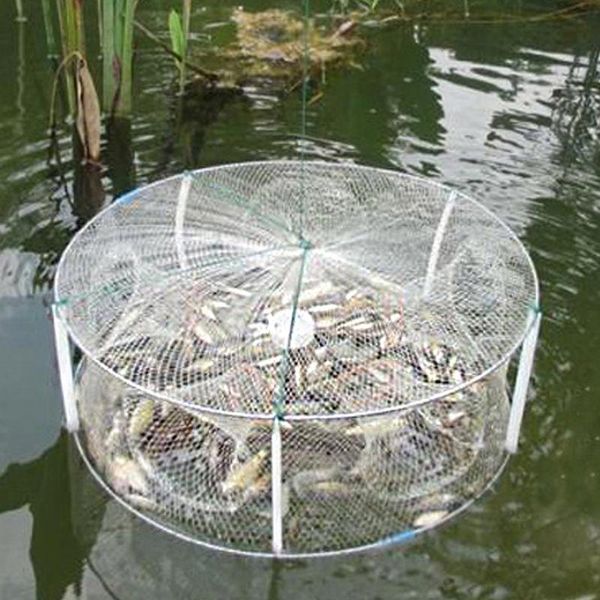 5 hole 33 * 12cm portable folding round fishing shrimp fishing net gear polyester fish shrimp squid crab bait mesh trap
5 hole 33 * 12cm portable folding round fishing shrimp fishing net gear polyester fish shrimp squid crab bait mesh trap