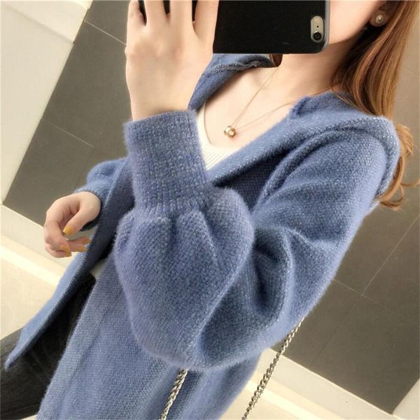 2021 women autumn winter new imitation mink cashmere cardigan coat female long sleeve hooded warm casual knitted sweaters n177wfuy, White;black
2021 women autumn winter new imitation mink cashmere cardigan coat female long sleeve hooded warm casual knitted sweaters n177wfuy, White;black