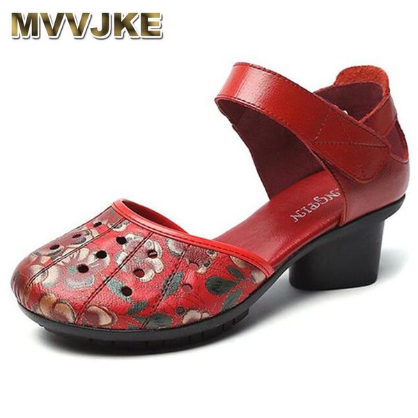 sandals mvvjke ethnic style retro women fashion closed toe genuine leather thick heel summer mother casual shoes, Black
sandals mvvjke ethnic style retro women fashion closed toe genuine leather thick heel summer mother casual shoes, Black