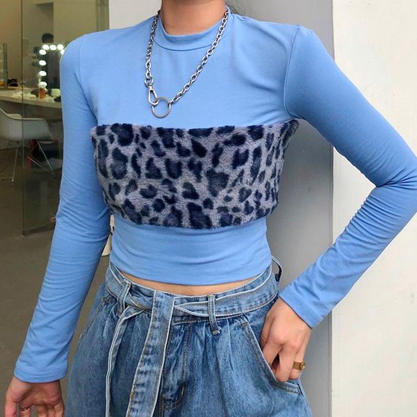 women's t-shirt 40#2021 fashion chest stitching round neck long sleeve solid color base women t shirts designer, White
women's t-shirt 40#2021 fashion chest stitching round neck long sleeve solid color base women t shirts designer, White