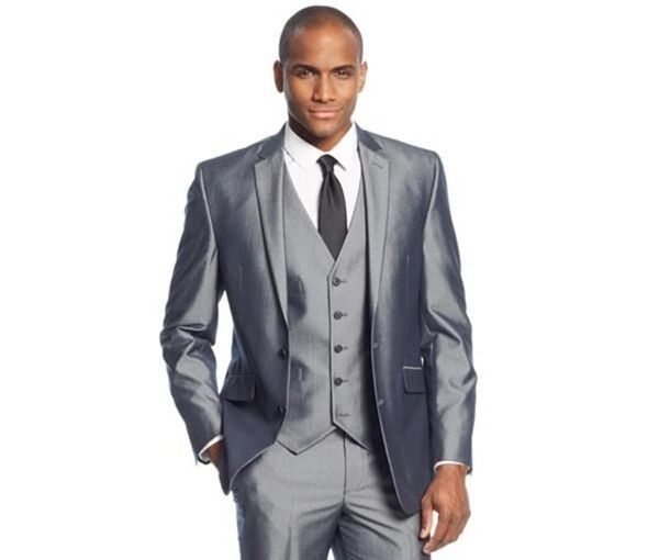 men's suits & blazers silver grey 3 pieces mens two buttons wedding for men groom tuxedos business formal suit (jacket+pants+vest), White;black
men's suits & blazers silver grey 3 pieces mens two buttons wedding for men groom tuxedos business formal suit (jacket+pants+vest), White;black