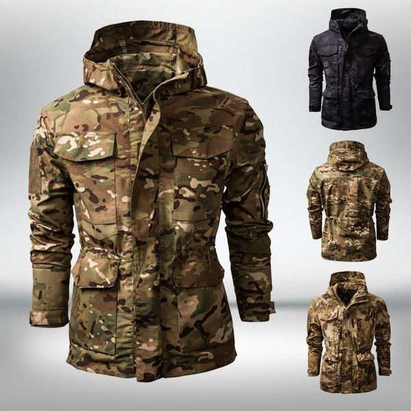 men's jackets fashion waterproof camouflage outdoor jacket multifunctional tactical hooded mountaineering clothes, Black;brown
men's jackets fashion waterproof camouflage outdoor jacket multifunctional tactical hooded mountaineering clothes, Black;brown