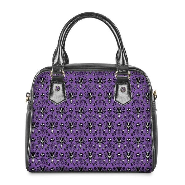 evening bags women purple tote shoulder pu leather hangbags haunted mansion skull pattern storage bolsa
evening bags women purple tote shoulder pu leather hangbags haunted mansion skull pattern storage bolsa
