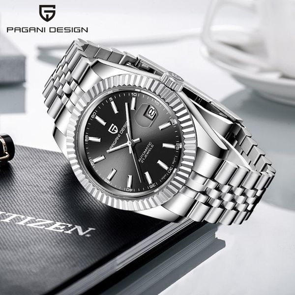 wristwatches pagani design watch mens mechanical watches business stainless steel 100m waterproof luminous clock orologio uomo, Slivery;brown
wristwatches pagani design watch mens mechanical watches business stainless steel 100m waterproof luminous clock orologio uomo, Slivery;brown