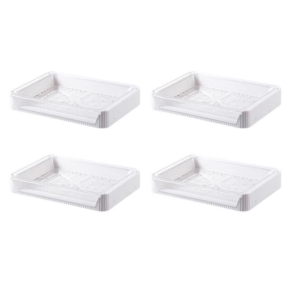 hooks & rails 4pcs creative dishes plate multi-layer tray storage holder food rack (white)
hooks & rails 4pcs creative dishes plate multi-layer tray storage holder food rack (white)