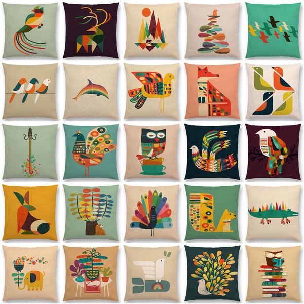 latest colorful cartoon animals pillow case rainbow bird squirrel squid dolphin owl dove elephant flowers cushion cover
latest colorful cartoon animals pillow case rainbow bird squirrel squid dolphin owl dove elephant flowers cushion cover