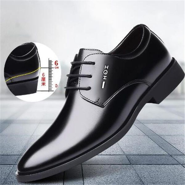 dress shoes spring and autumn leather men's soft bottom lightweight comfortable non-slip wear-resistant fashion, Black
dress shoes spring and autumn leather men's soft bottom lightweight comfortable non-slip wear-resistant fashion, Black