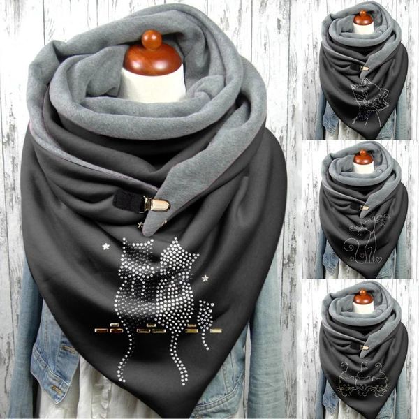 scarves fashion scarf for women 2021 bandana casual windproof autumn winter shawls buckle double-layer foulard femme, Blue;gray
scarves fashion scarf for women 2021 bandana casual windproof autumn winter shawls buckle double-layer foulard femme, Blue;gray