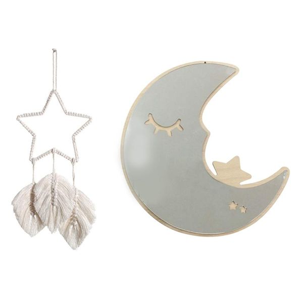 decorative objects & figurines bohemian dream catcher star handwoven wall hanging with crescent moon mirror, shaped art,for kids bedrooms
decorative objects & figurines bohemian dream catcher star handwoven wall hanging with crescent moon mirror, shaped art,for kids bedrooms