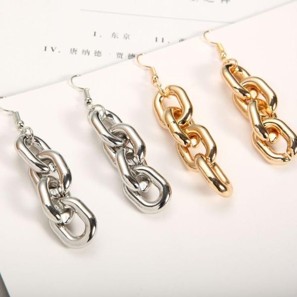 dangle & chandelier 2021 fashion 1pair punk style thick link chain earrings for gift charm pendant long geometric drop earring es jewelry, Silver
dangle & chandelier 2021 fashion 1pair punk style thick link chain earrings for gift charm pendant long geometric drop earring es jewelry, Silver