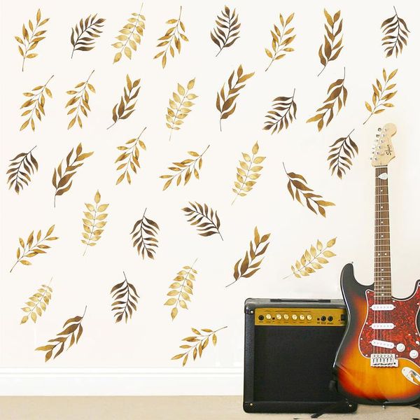wall stickers 2pcs nordic style golden leaf decals simple decorative wallpaper for living room bedroom children
wall stickers 2pcs nordic style golden leaf decals simple decorative wallpaper for living room bedroom children