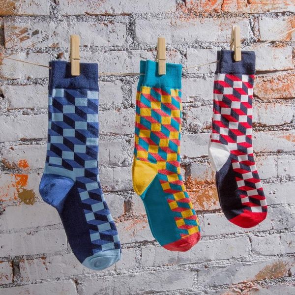 men's socks cotton personality style retro color square checked men's colorful street trend for man, Black
men's socks cotton personality style retro color square checked men's colorful street trend for man, Black