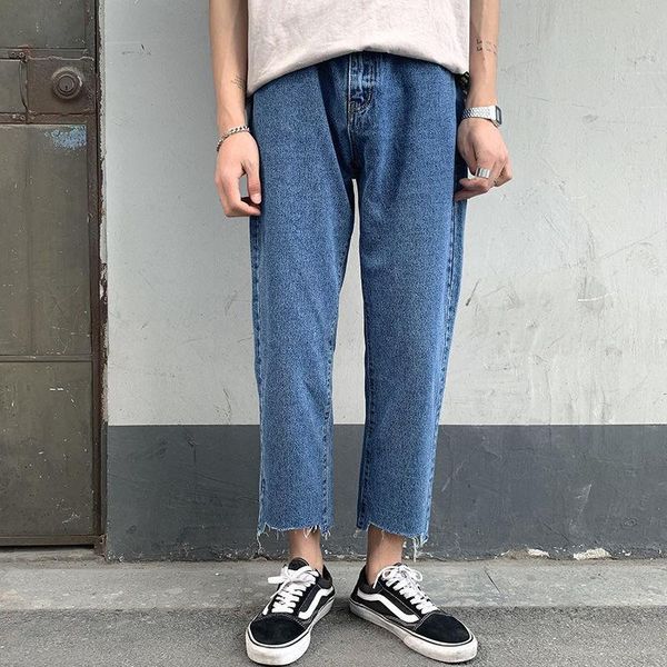 men's jeans pants straight tube woolen solid color autumn loose casual sport streetwear tidal current surprise price recommend, Blue
men's jeans pants straight tube woolen solid color autumn loose casual sport streetwear tidal current surprise price recommend, Blue