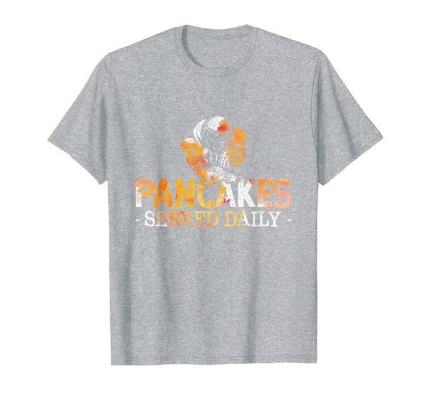 Pancakes Served Daily Lineman Football Lover Funny Gift T-Shirt, White;black
Pancakes Served Daily Lineman Football Lover Funny Gift T-Shirt, White;black