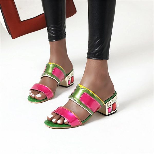 fanyuan slippers summer color matching party working women sandals open toe women high heels pumps new arrival shoes woman, Black
fanyuan slippers summer color matching party working women sandals open toe women high heels pumps new arrival shoes woman, Black