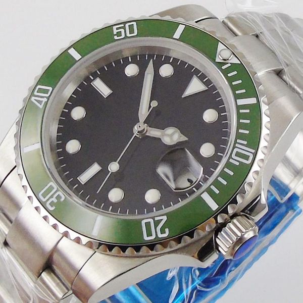 wristwatches black sterile steel business automatic men's wristwatch 24 jewels nh35 miyota 8215 magnifier clear glass back ceramic inse, Slivery;brown
wristwatches black sterile steel business automatic men's wristwatch 24 jewels nh35 miyota 8215 magnifier clear glass back ceramic inse, Slivery;brown