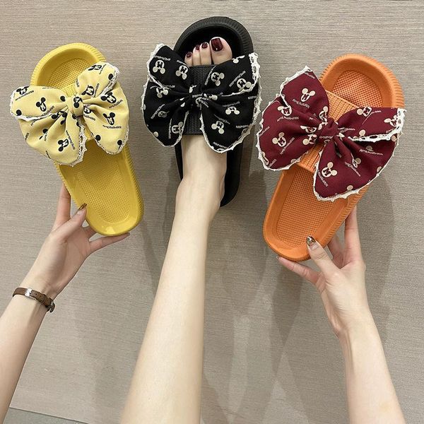 sandals women thick platform soft sole indoor outdoor slide bow bathroom slippers summer non-slip beach flip flops, Black
sandals women thick platform soft sole indoor outdoor slide bow bathroom slippers summer non-slip beach flip flops, Black