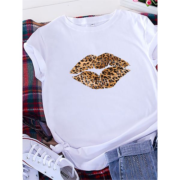 leopard pattern women's fashion style 3d printing round neck casual streetwear summer basic short-sleeved t-shirt, White
leopard pattern women's fashion style 3d printing round neck casual streetwear summer basic short-sleeved t-shirt, White