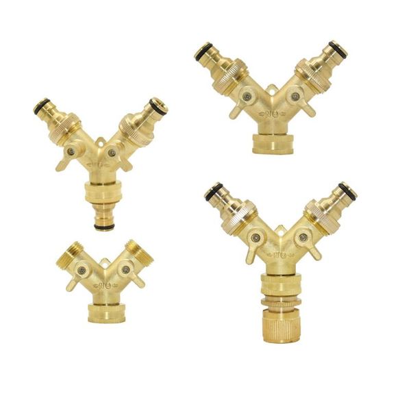watering equipments brass 3/4 inch garden tap hose splitter 2-way irrigation valve with 16mm nipples quick connector for water pipe 1pcs
watering equipments brass 3/4 inch garden tap hose splitter 2-way irrigation valve with 16mm nipples quick connector for water pipe 1pcs