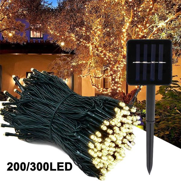 strings 200/300 led solar string lights outdoor garden waterproof fairy lighting for tree yard wedding christmas party decorations
strings 200/300 led solar string lights outdoor garden waterproof fairy lighting for tree yard wedding christmas party decorations
