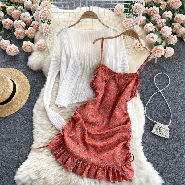 casual dresses singreiny women summer sleeveless ruffles bohemian floral strap dresses+long sleeve knitted sun-proof shirt two piece su, Black;gray
casual dresses singreiny women summer sleeveless ruffles bohemian floral strap dresses+long sleeve knitted sun-proof shirt two piece su, Black;gray