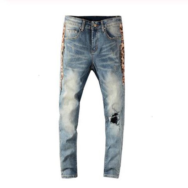 2021 men's male fashion casual print patchwork holes ripped jeans streetwear slim ny stretch denim pants trousers eom6, Blue
2021 men's male fashion casual print patchwork holes ripped jeans streetwear slim ny stretch denim pants trousers eom6, Blue