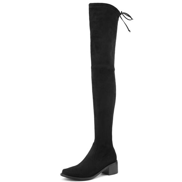 boots stretch women's over-the-knee black elastic thigh high boot female low heels casual autumn winter long shoes big size
boots stretch women's over-the-knee black elastic thigh high boot female low heels casual autumn winter long shoes big size