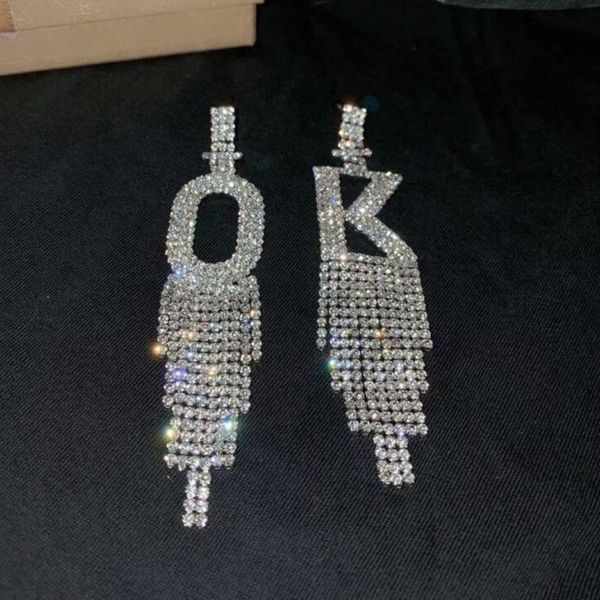 dangle & chandelier asymmetrical exaggerated rhinestones ok long tassel earrings korean fashion ab style ear jewelry, Silver
dangle & chandelier asymmetrical exaggerated rhinestones ok long tassel earrings korean fashion ab style ear jewelry, Silver