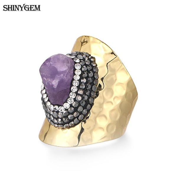 cluster rings shinygem gold plating irregular natural amethyst druzy finger ring micro inlay rhinestone exaggerated crystal for women, Golden;silver
cluster rings shinygem gold plating irregular natural amethyst druzy finger ring micro inlay rhinestone exaggerated crystal for women, Golden;silver