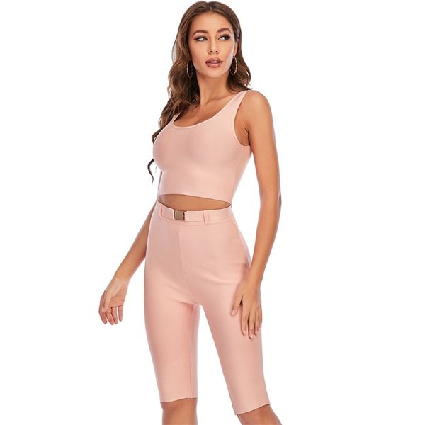 swtao women clothing set nude bodycon bandage two pieces celebrity high street party tank crop shorts 210527, White
swtao women clothing set nude bodycon bandage two pieces celebrity high street party tank crop shorts 210527, White
