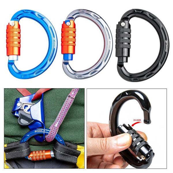 cords, slings and webbing 20kn locking carabiner clip aluminium alloy d-shape hook for climbing black outdoor strong security aluminum sprin
cords, slings and webbing 20kn locking carabiner clip aluminium alloy d-shape hook for climbing black outdoor strong security aluminum sprin