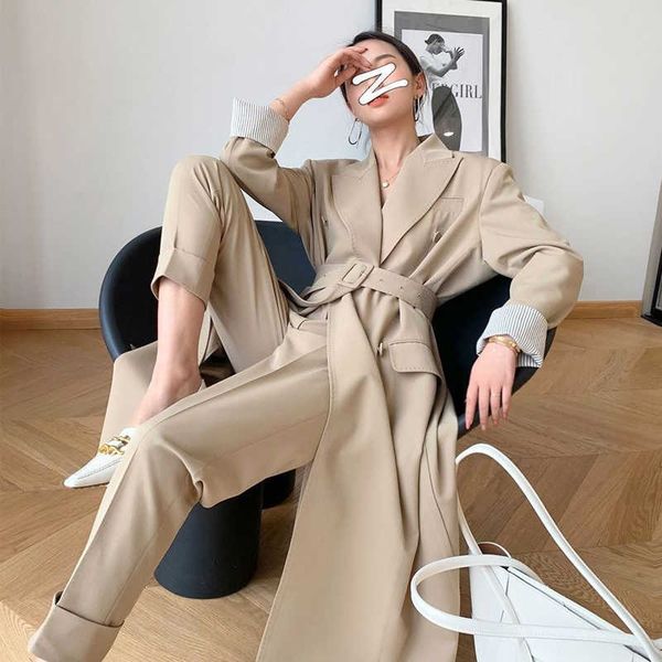 autumn women korean blazer and high waist pants 2 piece set fashion loose windbreaker suit female solid long coat two piece 201007, White
autumn women korean blazer and high waist pants 2 piece set fashion loose windbreaker suit female solid long coat two piece 201007, White