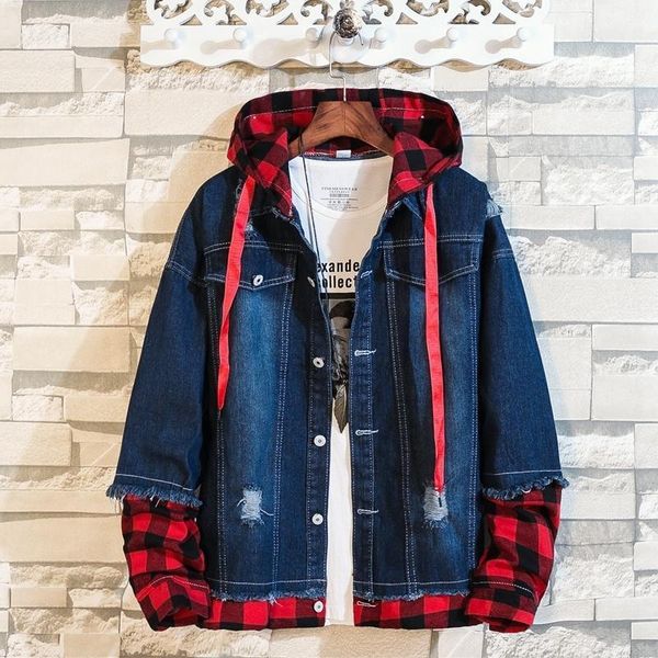 men's jackets denim jacket street style hip hop hooded autumn and winter casual loose slim, Black;brown
men's jackets denim jacket street style hip hop hooded autumn and winter casual loose slim, Black;brown
