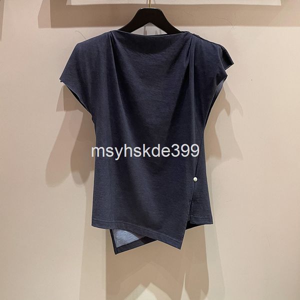 women's t-shirt 6490 isabel niche spring and summer fashion round neck irregular short sleeve versatile personalized cotton t-shirt wom, White
women's t-shirt 6490 isabel niche spring and summer fashion round neck irregular short sleeve versatile personalized cotton t-shirt wom, White