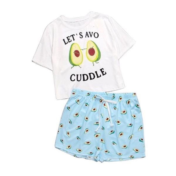 cute cartoon pajamas set for woman femme sleepwear summer o-neck avocado homewear short sleeve two-piece lounge pajama sets, Black;red
cute cartoon pajamas set for woman femme sleepwear summer o-neck avocado homewear short sleeve two-piece lounge pajama sets, Black;red