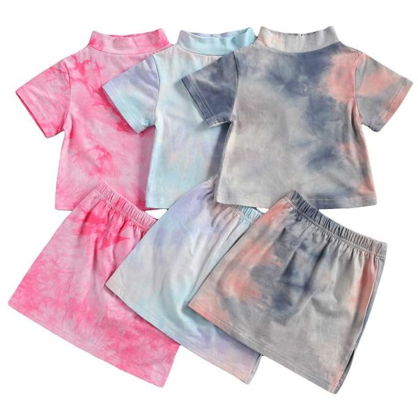 2021 fashion toddler kid baby girls 2pcs clothes sets tie-dyed short sleeve t shirts a-line skirts outfits, White
2021 fashion toddler kid baby girls 2pcs clothes sets tie-dyed short sleeve t shirts a-line skirts outfits, White