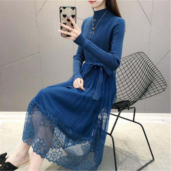 casual dresses 2021 fashion high neck buttons ladies knitted mesh dress autumn full sleeve elastic waist women sweater a-line w253, Black;gray
casual dresses 2021 fashion high neck buttons ladies knitted mesh dress autumn full sleeve elastic waist women sweater a-line w253, Black;gray