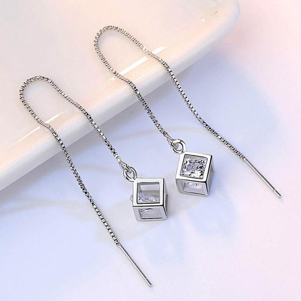 dangle & chandelier simple earrings box valentine's day party gifts fringed diamonds long, Silver
dangle & chandelier simple earrings box valentine's day party gifts fringed diamonds long, Silver