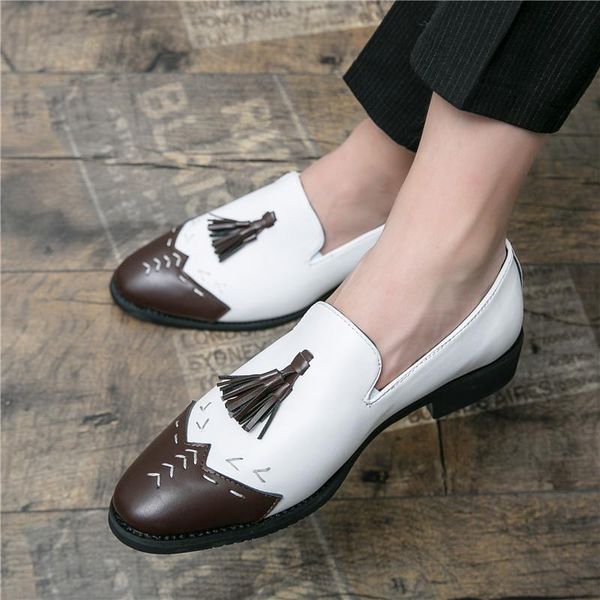 dress shoes 38-46 italian leather loafers mens tassel white slip on shoe casual man moccasins for men business driving yuppie, Black
dress shoes 38-46 italian leather loafers mens tassel white slip on shoe casual man moccasins for men business driving yuppie, Black
